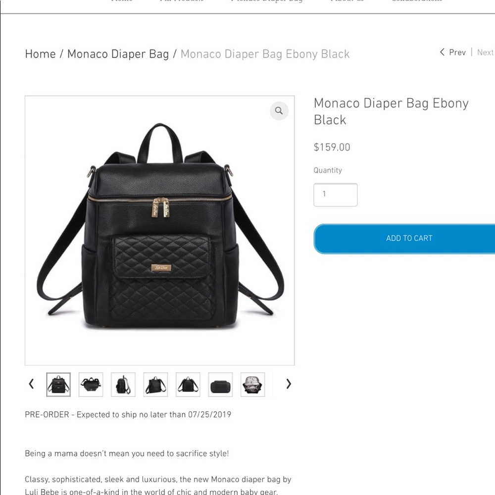 Luli Bebe diaper bag